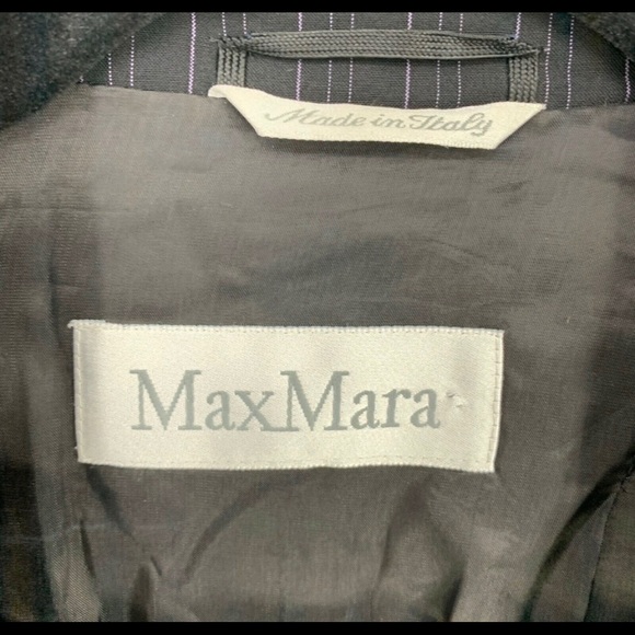 Max Mara Pinstripe One Button Blazer - Picture 3 of 4